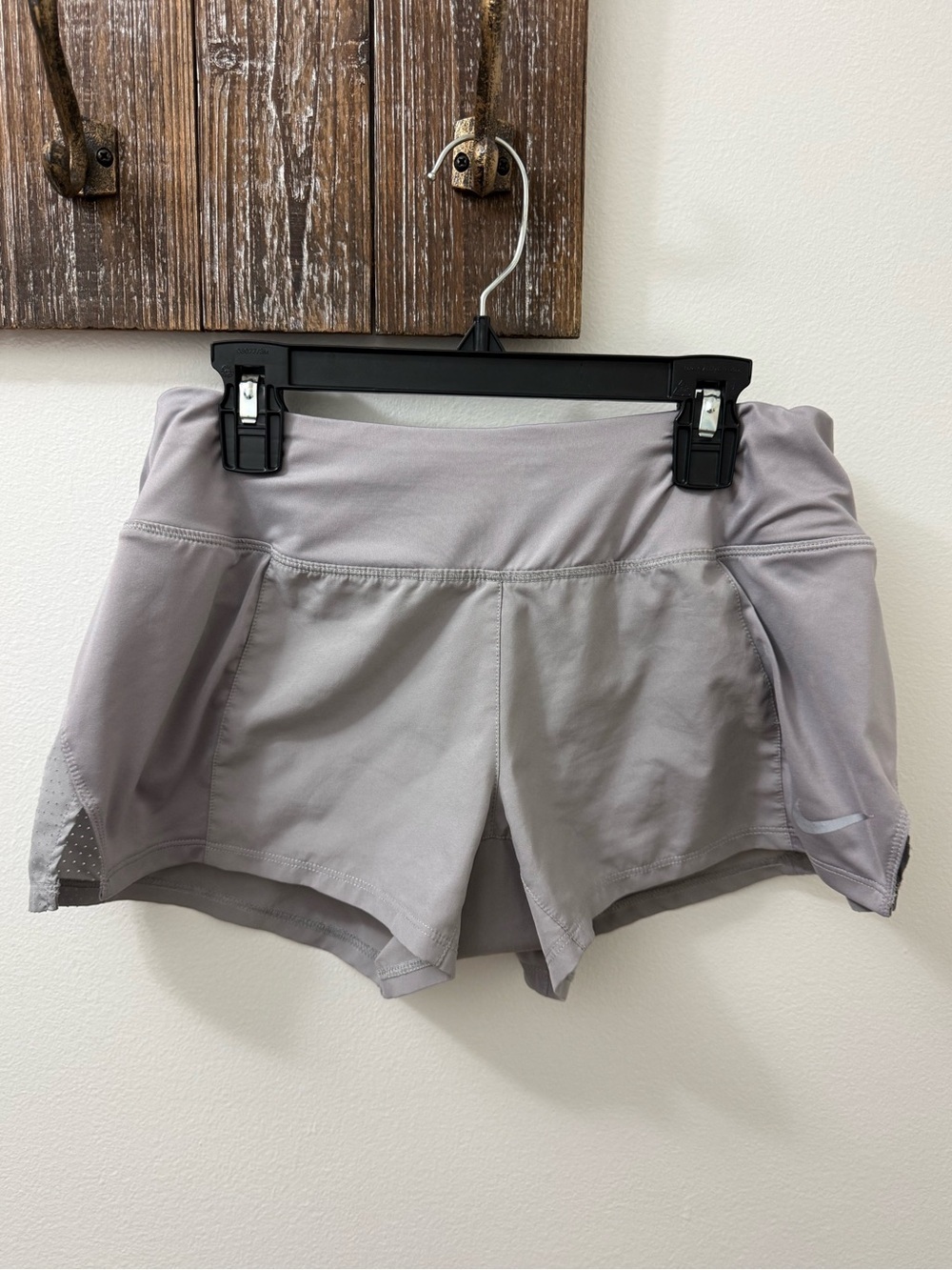 Nike Light Gray Women's Athletic Running Shorts
